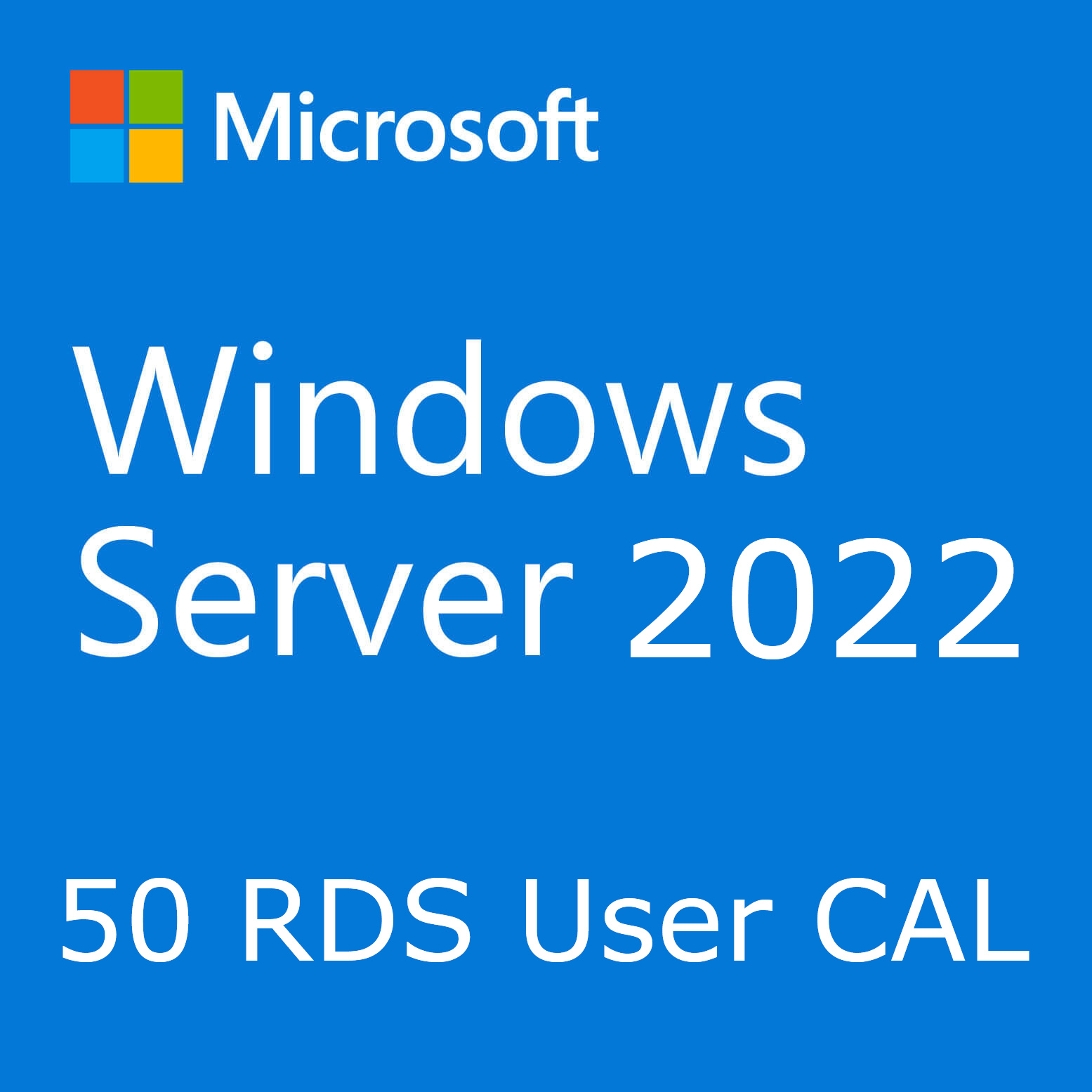 50 Users RDS CAL for Windows Server 2022 - 9 Software