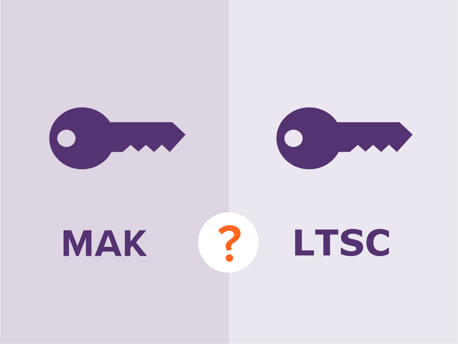 Difference between MAK and LTSC in Microsoft Licensing
