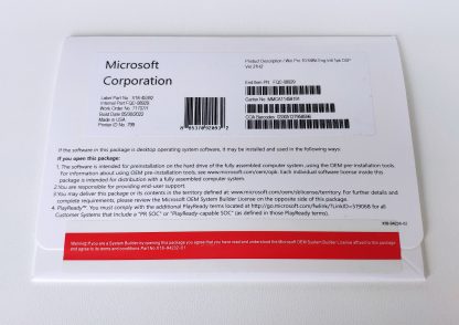 Windows 10 Pro OEM box