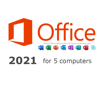 Office 2021 pro plus for 5 users